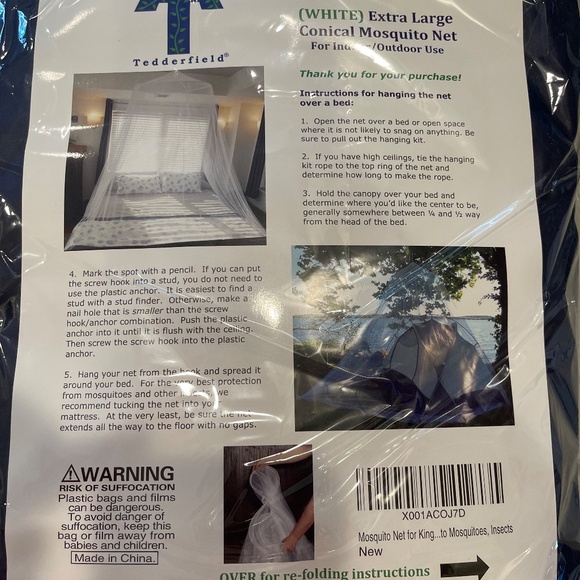 Tedderfield | Other | Tedderfield Extra Large Mosquito Net With Hoop ...